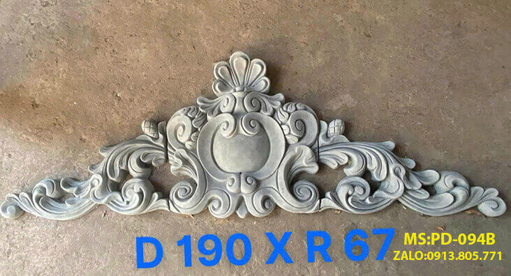 chương phù điêu, lục bình bê tông ly tâm, con bọ xi măng trang trí PD094B